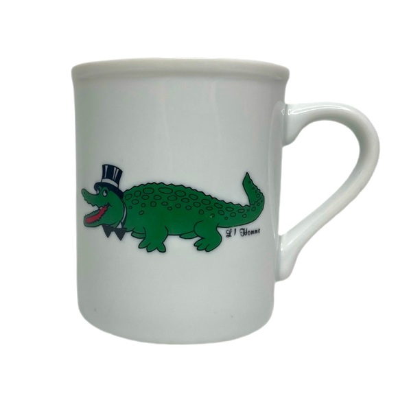 Vintage PAPEL Japan A La Gator Novelty Alligator Top Hat L’Homme Coffee Mug